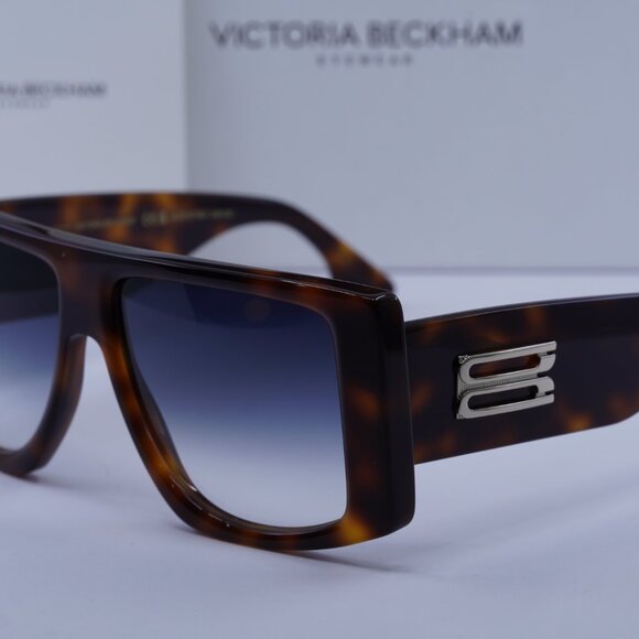 Victoria Beckham VB678S 215 Square Sunglasses – Havana/Blue Gradient - Picture 2 of 9